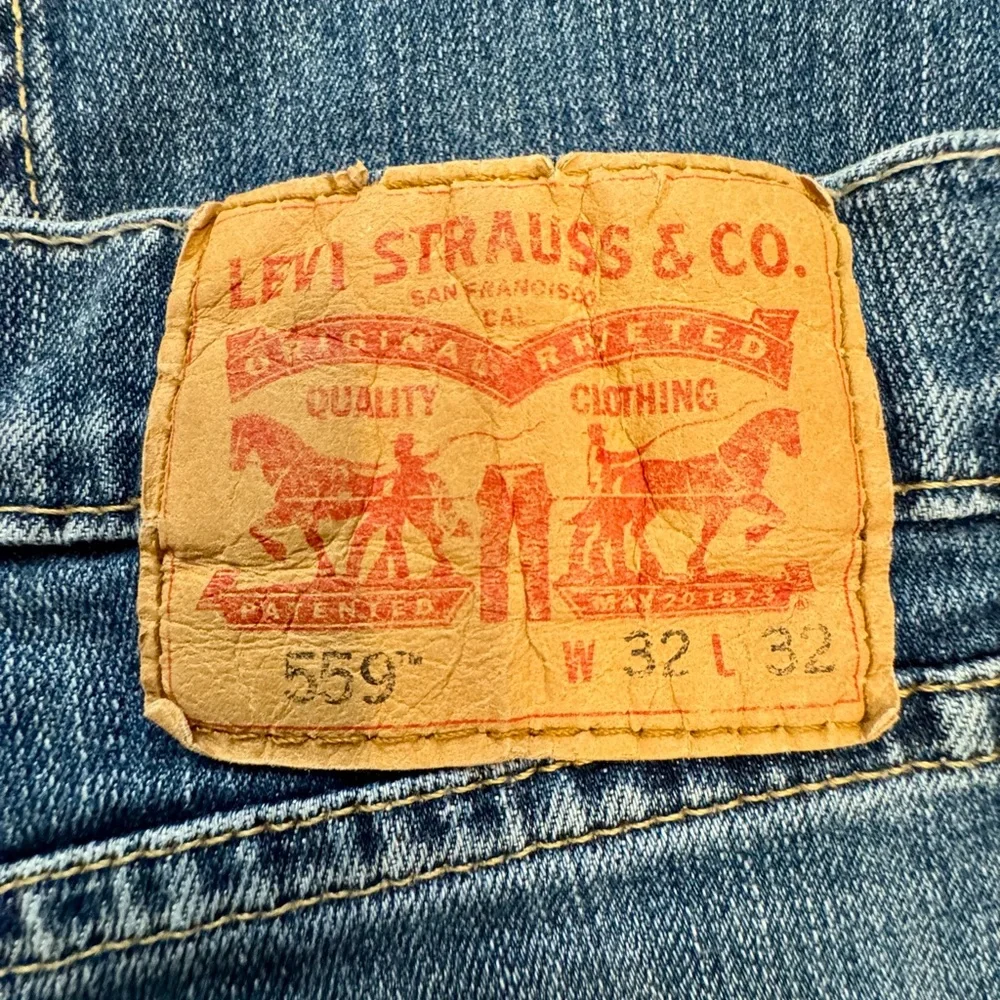 Levi's Men's 559 Relaxed‎ Fit Straight Leg Blue Jeans Size 32x32